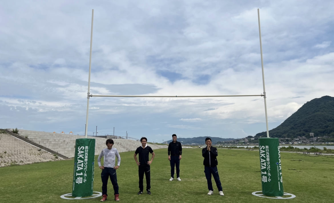 組立移動式ラグビーポール